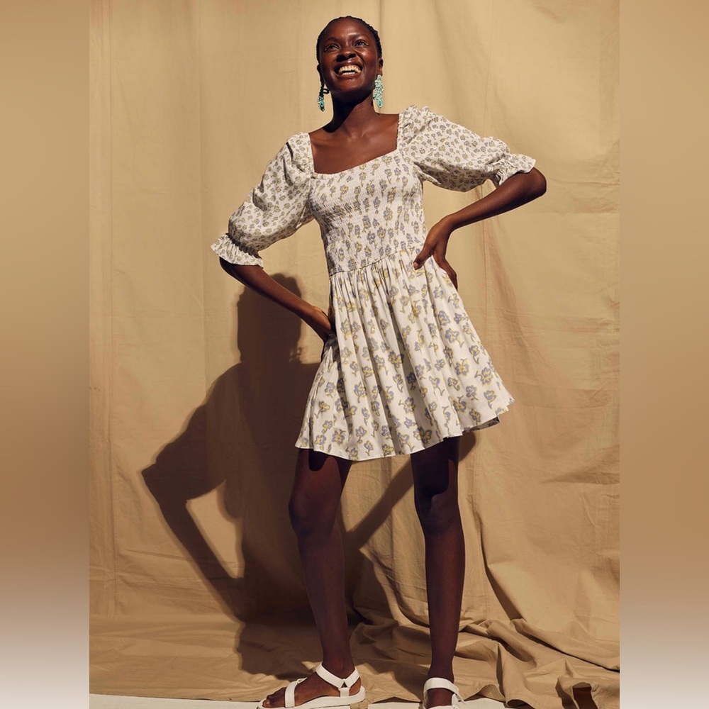French Connection White Doria Mini Dress